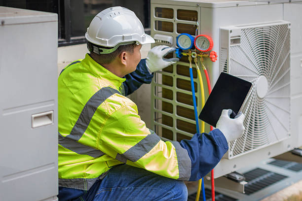 Professional Hvac technician working in Chesapeake, WV